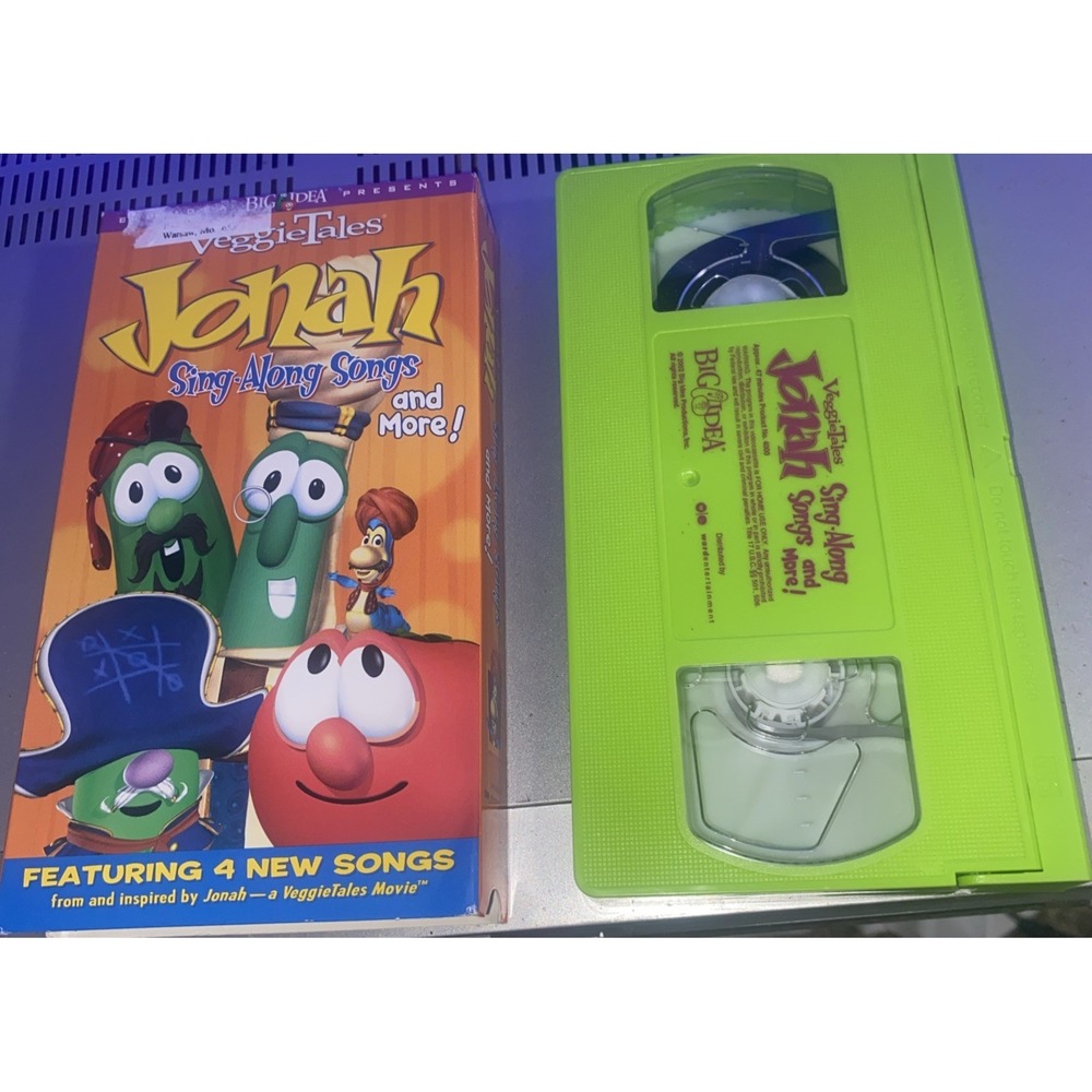 Veggie Tales VHS‎ Jonah Sing A Long Tested Green Tape